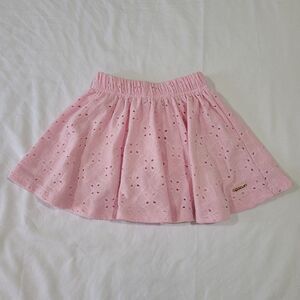 Tahari Size 2t Pink Smocked Skater Mini Skirt